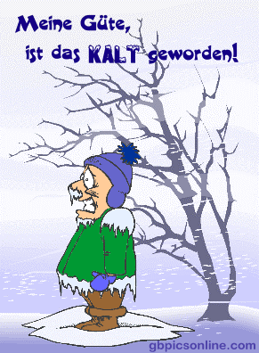 Lustige Kälte Bilder: Zeichnen im Winter!