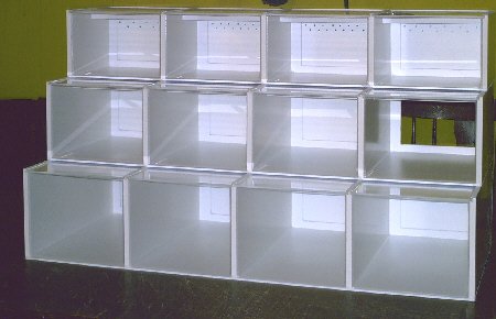 Verkauf-Display mit Innenblende für LED Strips /Neu!